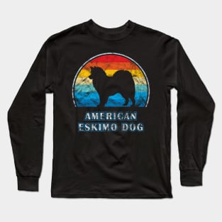 American Eskimo Dog Vintage Design Long Sleeve T-Shirt